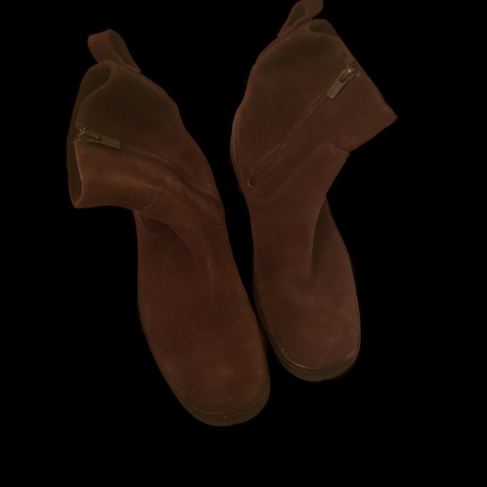 Timberland Smartwool Brown Leather Waterproof Zip Up Ankle Boots 10